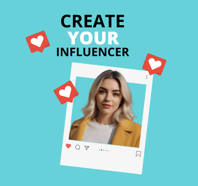 Creating a virtual influencer using AI person generator